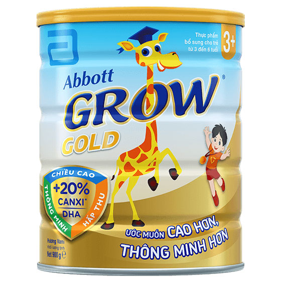 Sữa Abbott grow gold 3+ lon 900g cho trẻ từ 3-6 tuổi