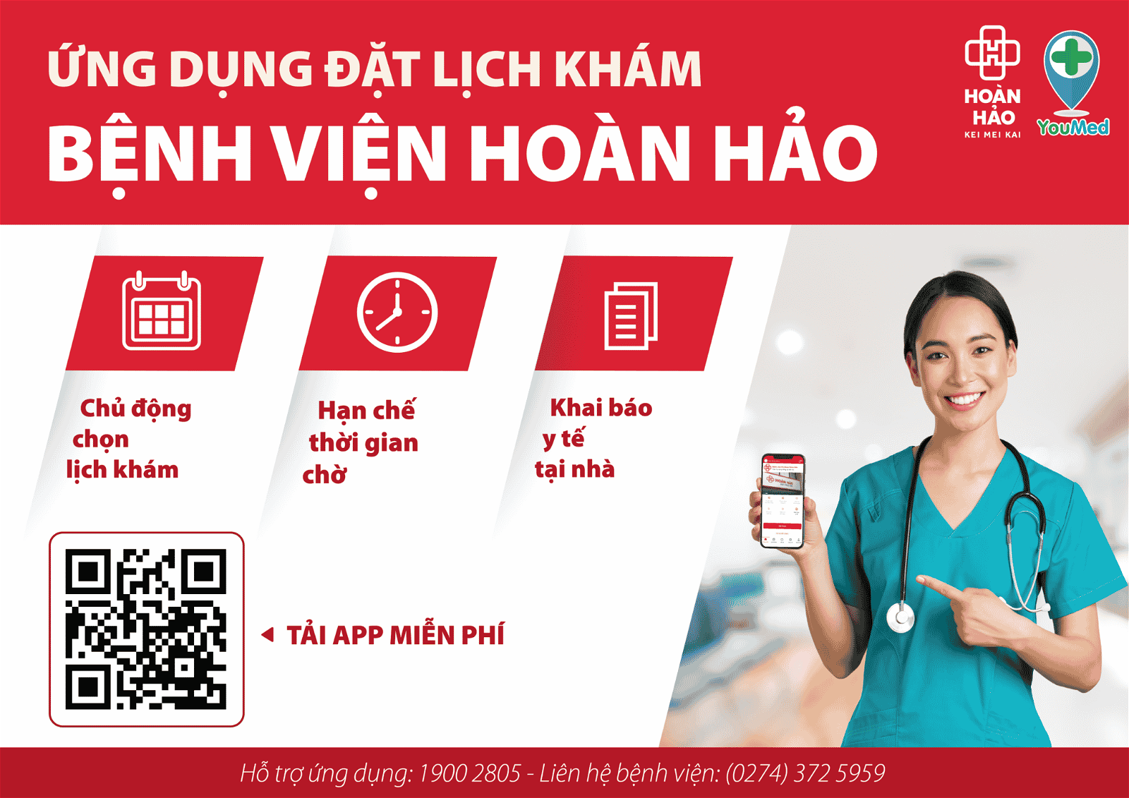 Ứng dụng Bệnh viện Hoàn Hảo có giao diện dễ sử dụng cho mọi đối tượng người dùng