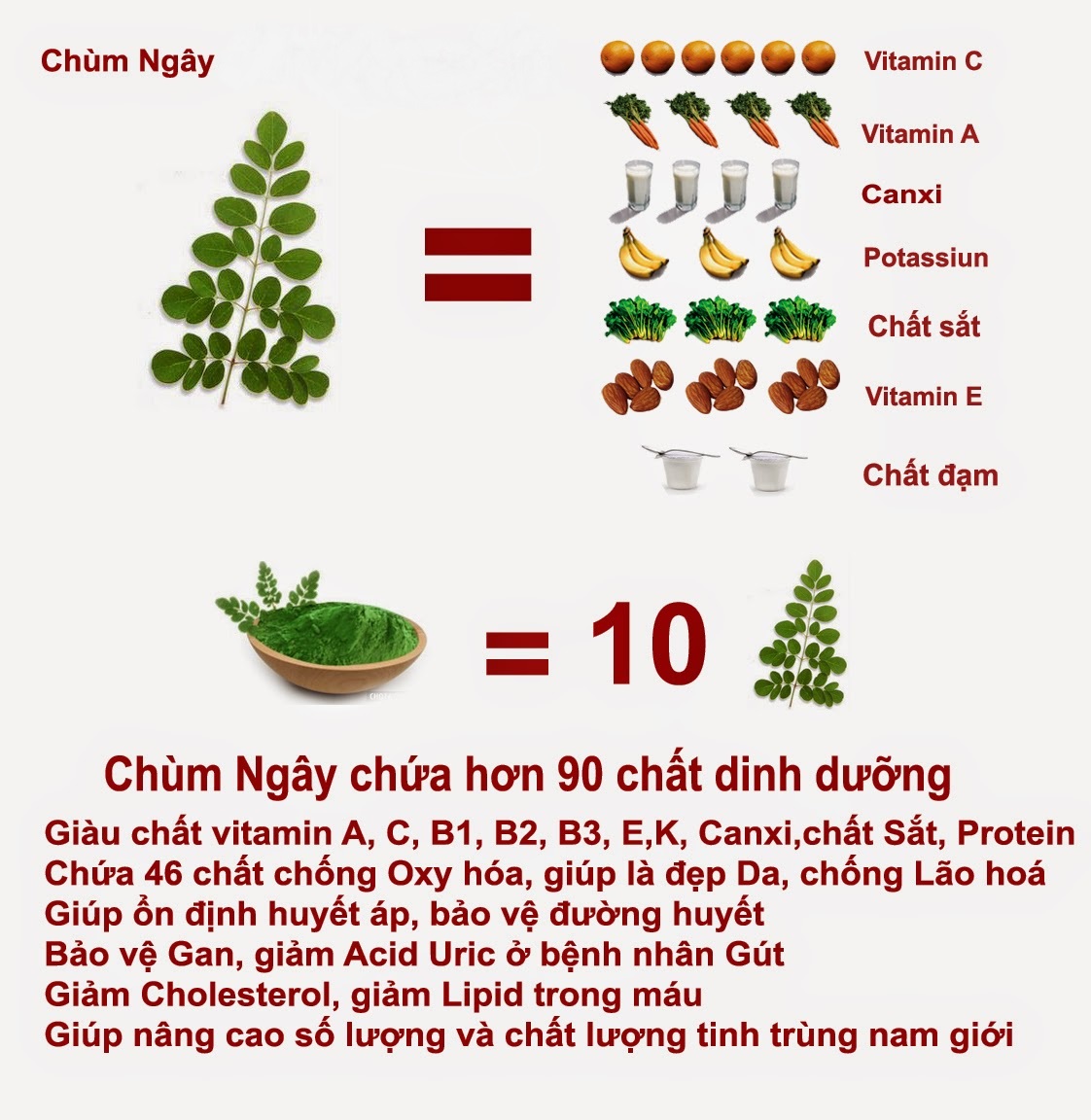 Cách sử dụng bột chùm ngây đúng giúp bé ăn dặm đạt cân chuẩn