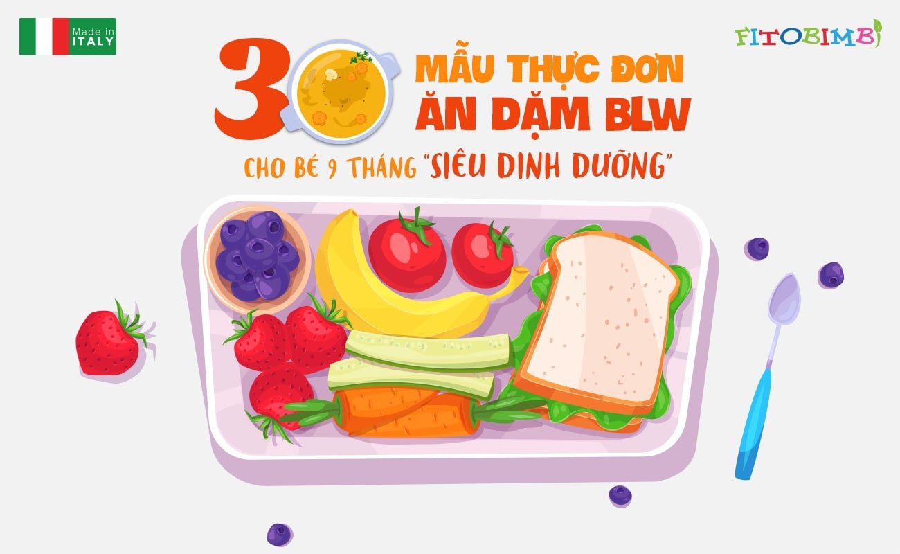 30 mau thuc don blw cho tre 9 thang