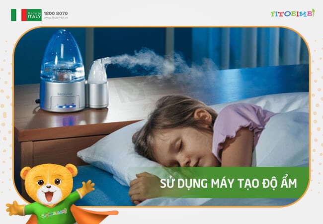 Thanh lọc không khí trong phòng bằng cách sử dụng máy tạo độ ẩm