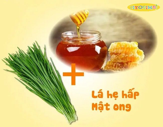 Lá hẹ chưng mật ong trị ho cho bé hiệu quả