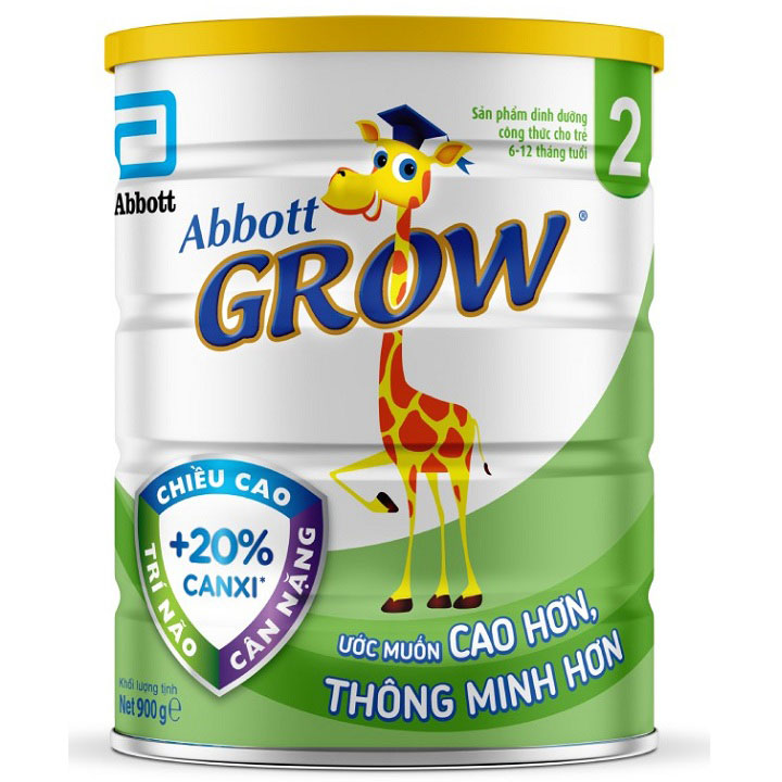 Sữa bột Abbott Grow 2 lon 900g cho trẻ 6-12 tháng tuổi