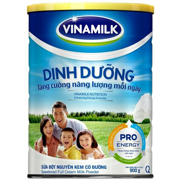 sữa bột nguyên kem vinamilk lon 900g