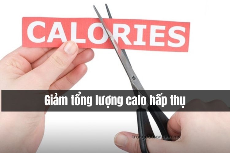 Phương pháp giảm cân nhanh - Giảm tổng lượng calo hấp thụ