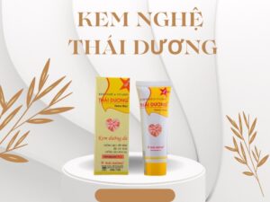 Sản phẩm kem nghệ Thái Dương có bảng thành phần tự nhiên lành tính