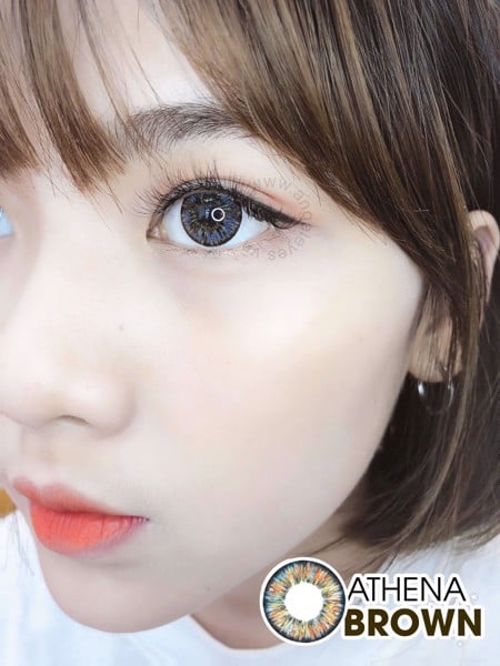 Lens xanh nâu Athena Brown