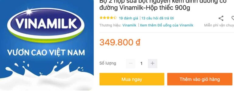 Sữa Vinamilk giảm cân giá bao nhiêu? Nơi bán ... - Tạp chí nhà thuốc