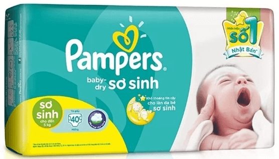 Tã dán Pampers Newborn công thức riêng cho bé sơ sinh