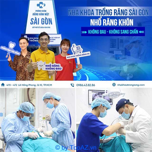 nhổ răng khôn không đau ở TPHCM uy tín nha khoa trồng răng SG