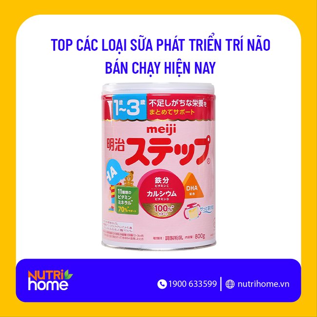 Sữa bổ sung thành phần DHA Meiji Nhật Bản số 9 - Sữa phát triển trí não cho bé