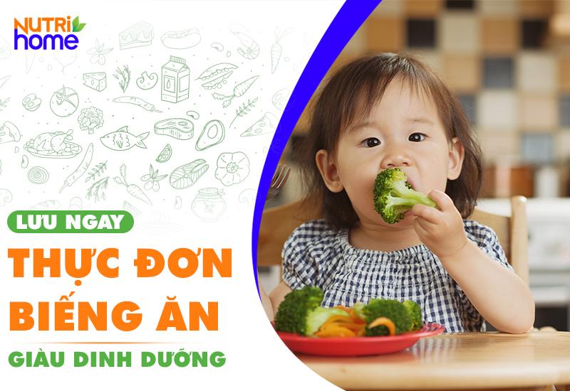 Xây dựng thực đơn 3 bữa cho bé biếng ăn