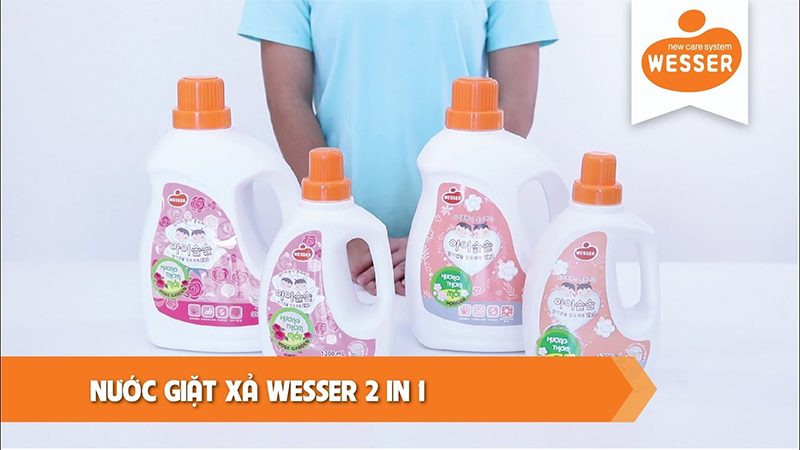 Nước giặt cho trẻ sơ sinh Wesser 2in1