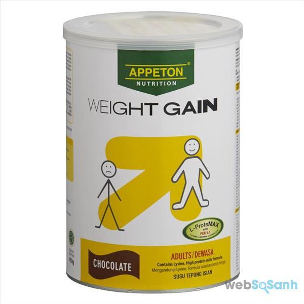 sữa bột cho người lớn tăng cân appeton weight gain