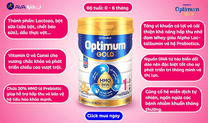 Sữa Optimum Gold 1 800g (0 - 6 tháng)