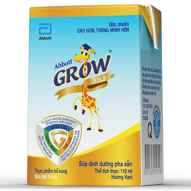 Sữa dinh dưỡng pha sẵn abbott grow gold hộp 110ml