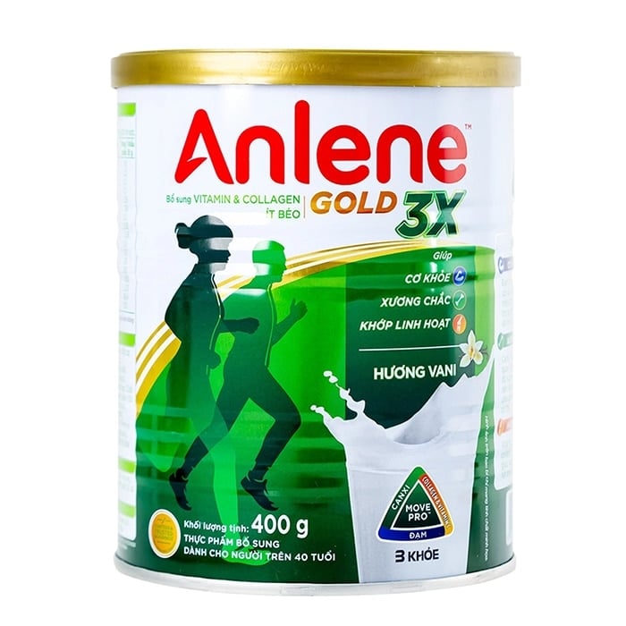 Sữa Anlene Gold 3 khỏe cho người trên 40 tuổi.