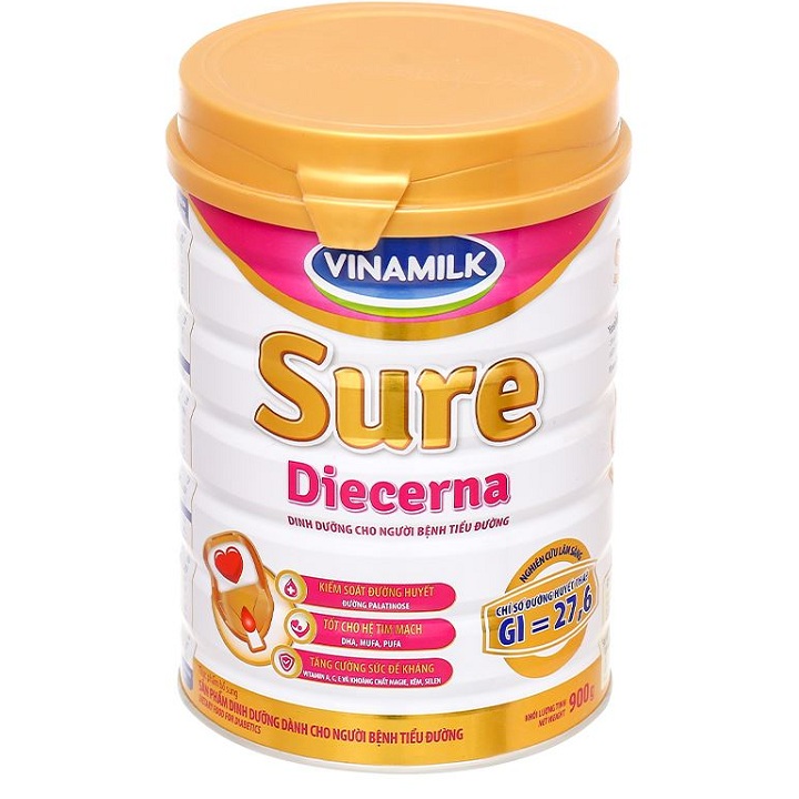 Sữa tiểu đường Vinamilk Sure Diecerna lon 900g