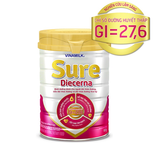 Sữa tiểu đường Vinamilk Sure Diecerna lon 900g