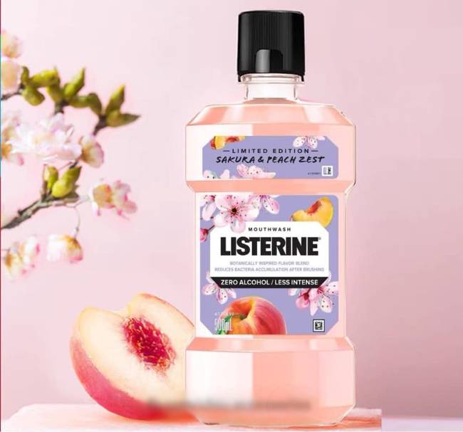 Đánh giá nước súc miệng Listerine Thái Lan Sakura & Peach Zest