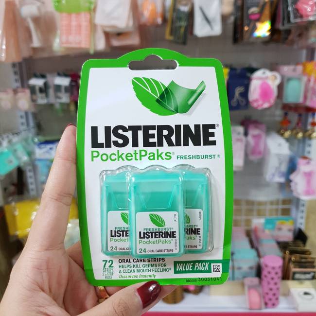 Đánh giá miếng Ngậm Thơm Miệng Listerine Pocketpaks Fresh Burst