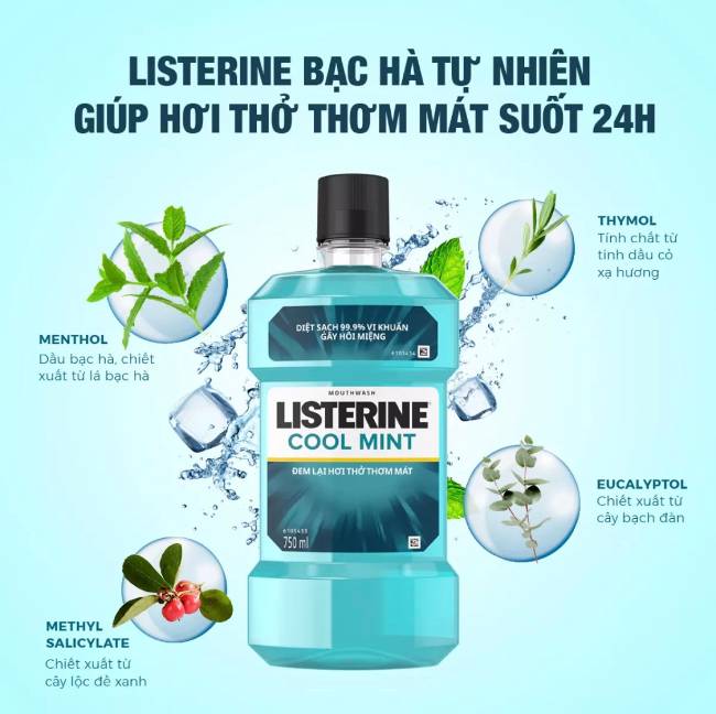 Nước súc miệng Listerine có tốt không?