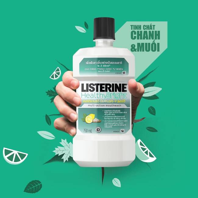 Đánh giá nước súc miệng Listerine HEALTHY BRIGHT