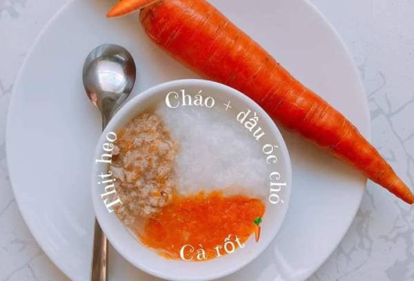 thực đơn ăn dặm cho bé 8 tháng