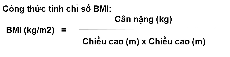 Công thức tính chỉ số BMI