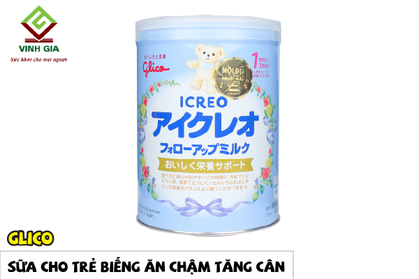 Sữa Glico giúp phát triển cân nặng và cải thiện chứng biếng ăn ở trẻ