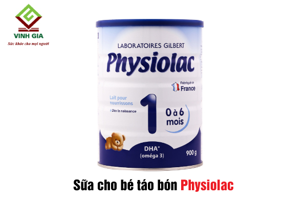 Physiolac nhập khẩu nguyên lon từ Pháp sữa chống táo bón cho trẻ