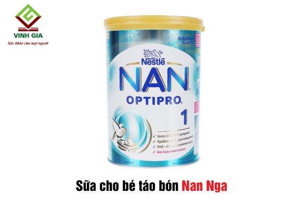 Sữa dành cho trẻ bị táo bón - sữa Nan Nga