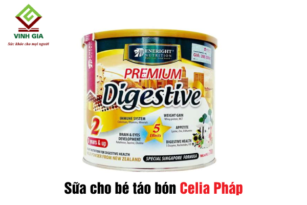 Sữa Premium Digestive giúp giảm táo bón, cải thiện tiêu hoá cho bé