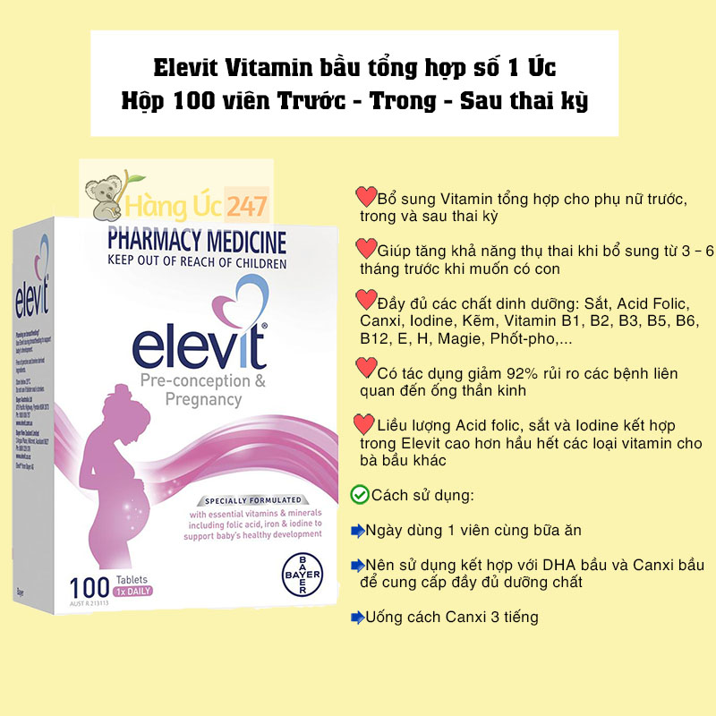 elevit bầu mẫu mới