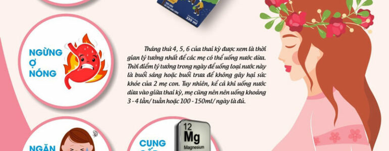 LỢI ÍCH TUYỆT VỜI CỦA VIỆC UỐNG NƯỚC DỪA KHI MANG THAI