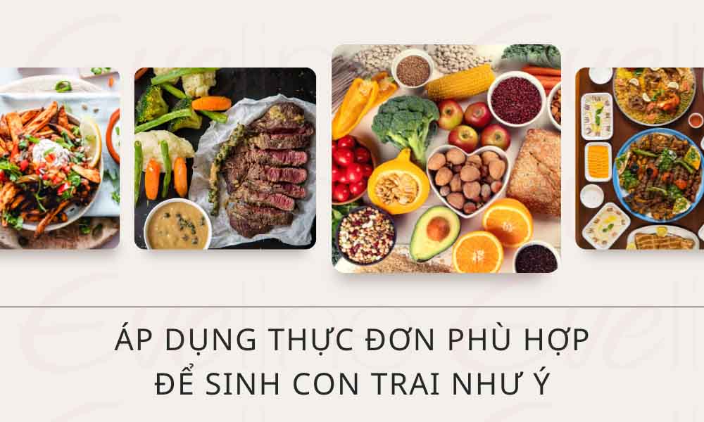 Bí quyết áp dụng thực đơn sin con trai