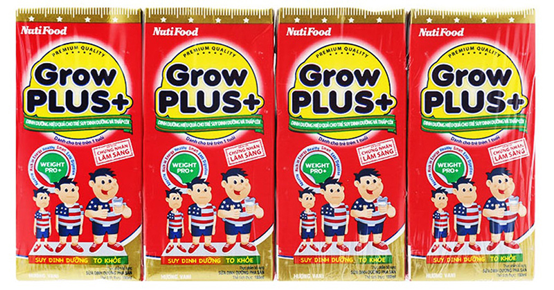 Sữa tươi Grow Plus + đỏ