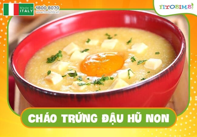 Trứng và đậu hũ được nhiều mẹ bỉm nấu cháo cho bé