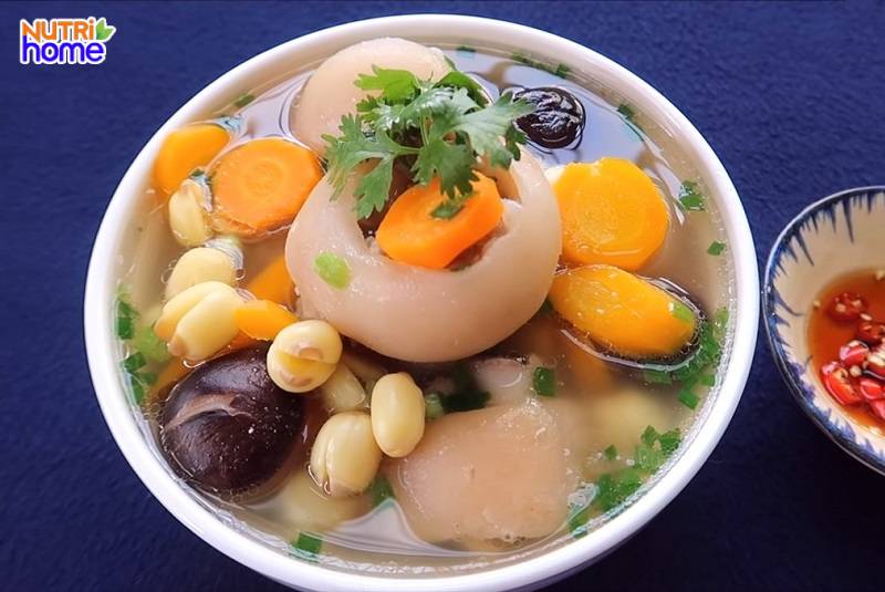 mẹ cho con bú nên ăn gì, canh móng giò