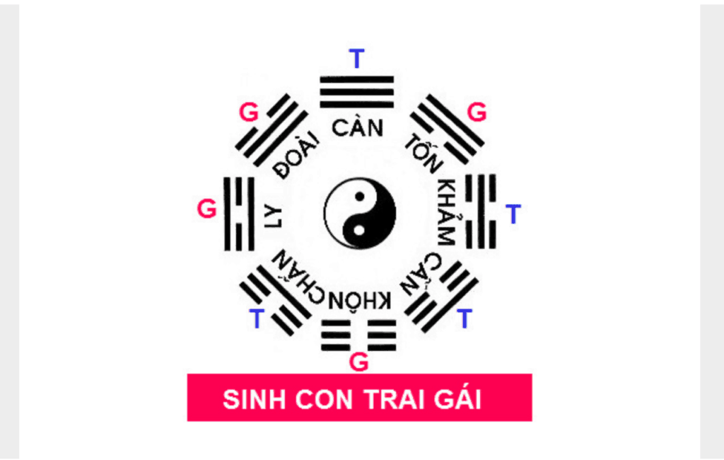 sinh con theo ý muốn theo quẻ âm dương