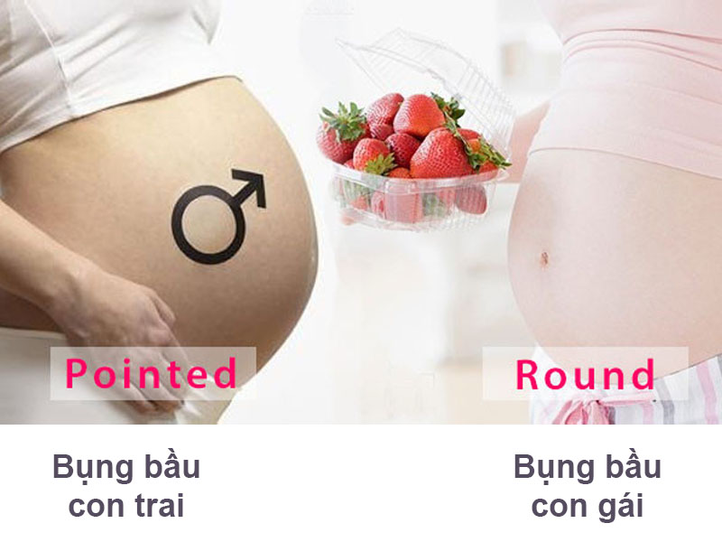 Hình dáng bụng bầu cho biết mang thai con trai hay con gái