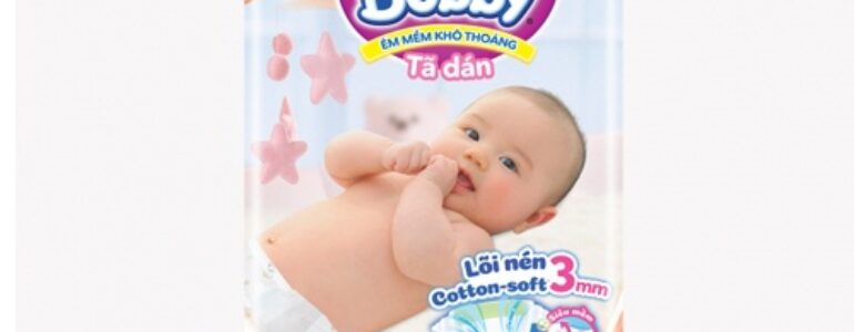 Bỉm - Tã dán Bobby size S 54 miếng (cho bé 4 - 8kg) - Kids Plaza