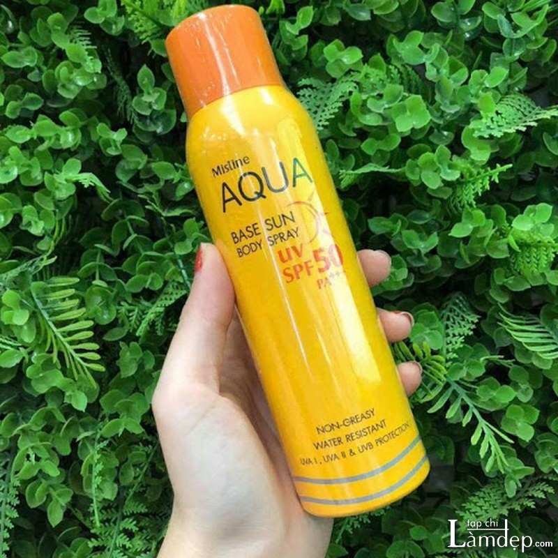 Kem chống nắng Thái Lan Mistine Aqua Base Sun Body Spray 