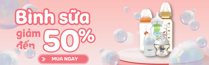 Bình sữa giảm 50%