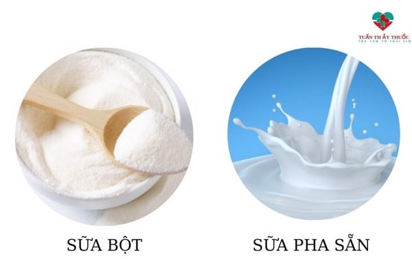 Sữa pha sẵn giống sữa tươi về dinh dưỡng khác về mặt thể chất