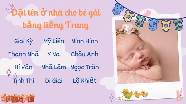 Đặt tên ở nhà cho bé gái bằng tiếng Thái