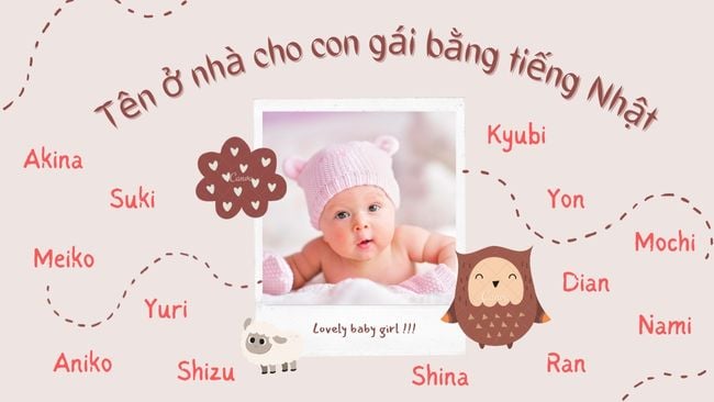 Đặt tên ở nhà cho con gái bằng tiếng Hàn