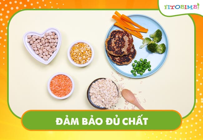 Bữa ăn của bé cần phải dồi dào dinh dưỡng