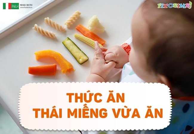 Ưu tiên chế biến đồ ăn thành miếng nhỏ, dài