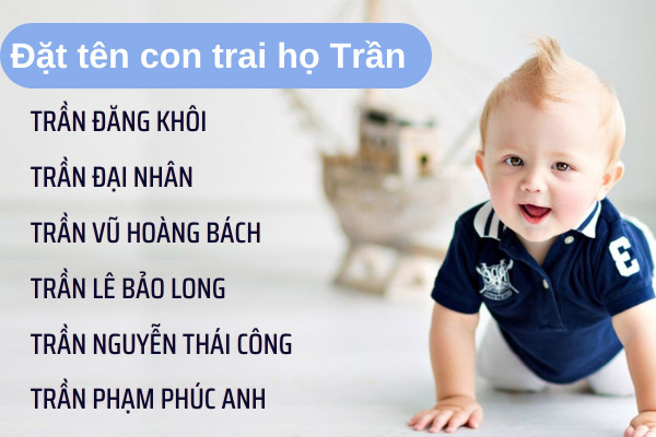 Đặt tên con trai họ Phạm